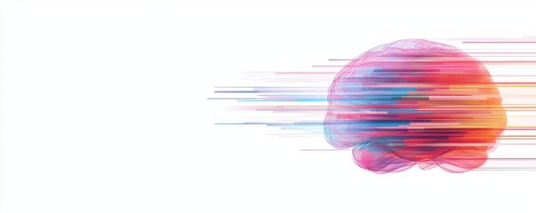 Poster - Vibrant Artistic Brain Burst Design