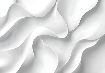 Abstract White Swirling Pattern