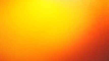 Wall Mural - Yellow orange grainy gradient background noise texture smooth color gradient texture, copy space