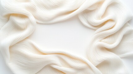 Poster - Tightly knit wool, up close, with the subtle texture and softness of the yarn emphasized against a white background.