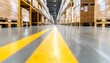 © Wimon - Wide view of a clean warehouse with organized pallets, efficient space management