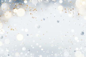 Wall Mural - Elegant Minimalist New Year's Background with Soft Golden and Silver Light Particles