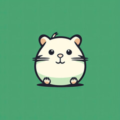 Beautiful Hamster Logo, Rodent Design for Your Corporate and Business Graphic Resource or Creative Project, Ai Generative