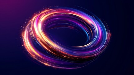 Poster - Holographic logo pulses with energy, leaving room for your words
