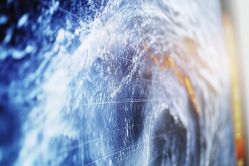 Aufkleber - Macro Weather Radar Display of Approaching Hurricane Precision in Meteorological Technology and Storm Tracking