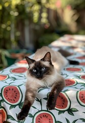 Wall Mural - Portrait of a cat