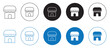 © Vector Elements - Shop store icon symbol, online shopping marketplace icons, ecommerce store sign