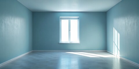 Canvas Print - Empty Room with Window and Sunlight, Interior Design, Minimalism, Home Decor, Room, Empty Room, Interior