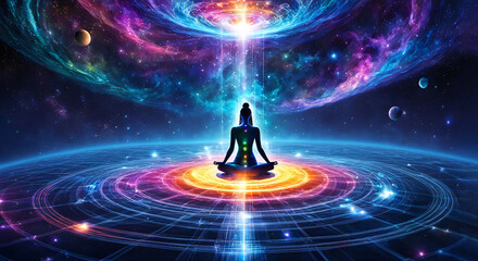 the astral body floats to the 5th dimension. a very colorful and beautiful dimension.