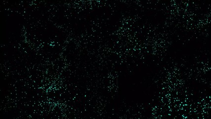 Poster - Blue Christmas abstract particles dot sparkles. Abstract floating particle background with copy space