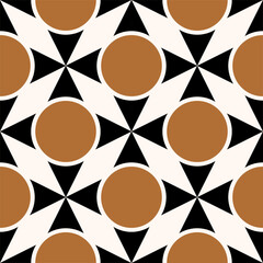 Seamless abstract geometric pattern. Vector Illustration.