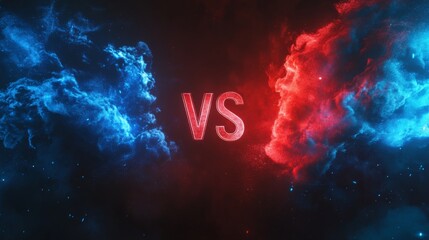 Poster - Red vs Blue Smoke Battle