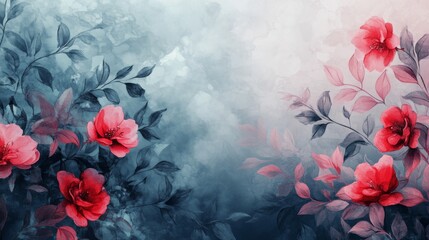 Canvas Print - Romantic Floral Dreamscape