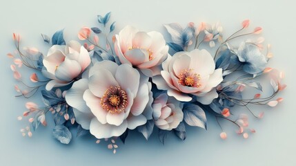 Canvas Print - Exquisite Floral Composition