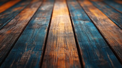 Poster - Vintage Wooden Planks Background