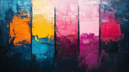 Canvas Print - Abstract Colorful Painting