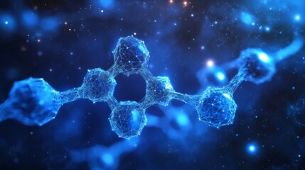 Wall Mural - Abstract Molecular Structure