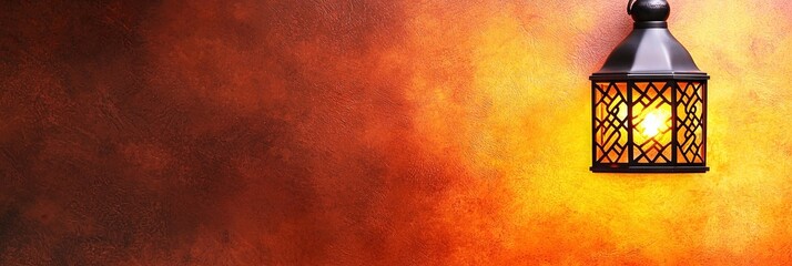 Wall Mural - ramadan, solid background, copy space
