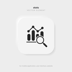 Poster - Statistic icon. 3d financial analysis stats icon. Growing graph. Business chart symbol. Growths chart collection. Progress bar. Bar diagram. Growth success arrow icon. Progress symbol. Chart increase