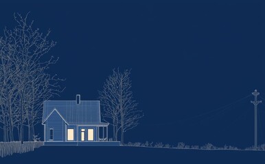 Poster - Designed with lines, triangles, and particle styles.