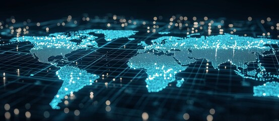 Poster - A system of interconnected banks facilitates financial transactions, information exchange, and money laundering prevention, while also connecting with government agencies.