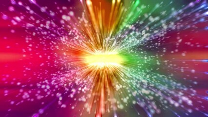 Wall Mural - Colorful abstract background with bright light explosion and a gradient of colors.