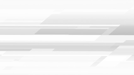 Fototapete - White and grey abstract hi-tech geometric motion design. Seamless looping. Video animation Ultra HD 4K 3840x2160