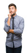 © Krakenimages.com - Young handsome business man over isolated background with hand on chin thinking about question, pensive expression. Smiling with thoughtful face. Doubt concept.
