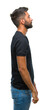© Krakenimages.com - Adult hispanic man over isolated background looking to side, relax profile pose with natural face with confident smile.