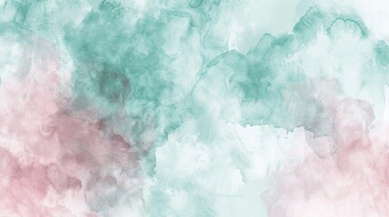 Wall Mural - Soft Pastel Watercolor Abstract Background