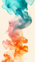 Poster - Colorful smoke swirling in abstract formation, artistic concept