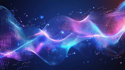 Poster - Vibrant Abstract Digital Technology Wallpaper