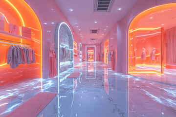 Poster - a fashion brand creating a virtual storefront in the metaverse, showcasing the future of retail in i