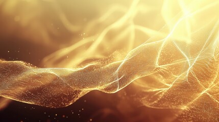 Poster - Abstract Digital Flowing Lines Background