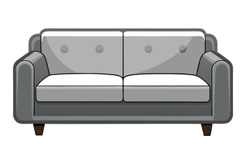 Wall Mural - Beautiful sofa furniture vector art illustration