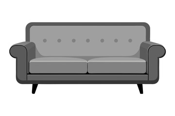 Wall Mural - Beautiful sofa furniture vector art illustration