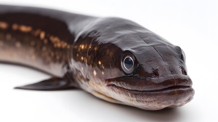 Eel fish isolated on white background. 