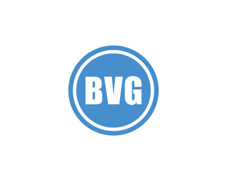 BVG Logo design vector template. BVG