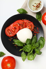 Wall Mural - Salad Caprese, concept of tasty and delicious food