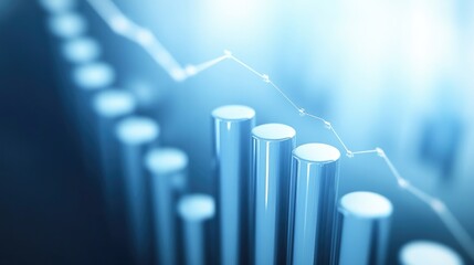 Poster - Modern Data Visualization with Graph and Bar Chart
