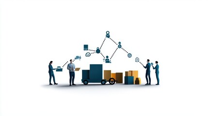 Poster - Streamlining logistics collaborative supply chain management in modern business practices
