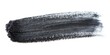 © anu - Extreme close-up of charcoal black paint brush stroke on pure white background