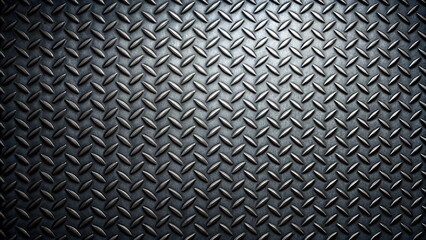 Naklejka na meble High angle black metal texture with geometric pattern
