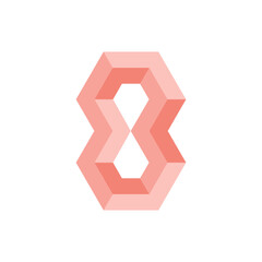 Fototapete - Monogram 8. Number 8. Number 8 design logo. Monogram letter mark 8 logo design. Monogram design vector logo. Monogram number 8 logo design. Simple number 8 monogram. Monogram 8 design logo. 