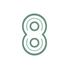 Fototapete - Monogram 8. Number 8. Number 8 design logo. Monogram letter mark 8 logo design. Monogram design vector logo. Monogram number 8 logo design. Simple number 8 monogram. Monogram 8 design logo. 