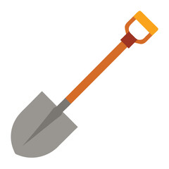 Shovel vector illustration isolated on a white background