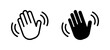 © ValGraphic - Waving hand icon set
