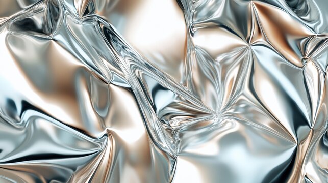 A 3D rendered metallic surface background