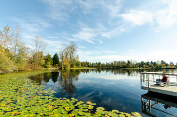 Mill Lake in Abbotsford, BC, Canada