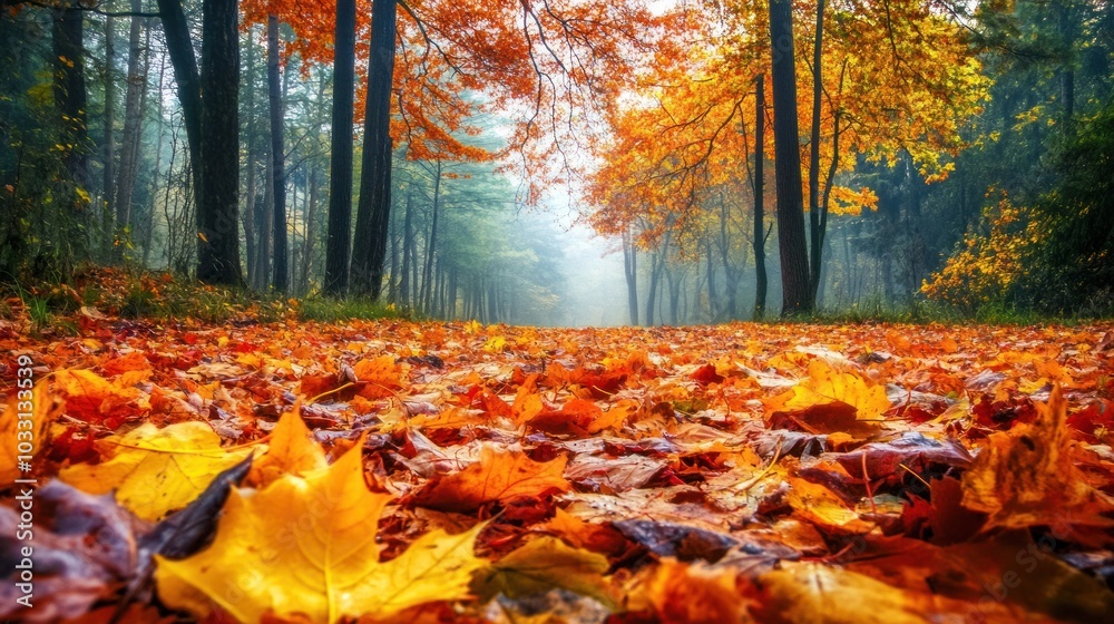 Autumnal Forest Path
